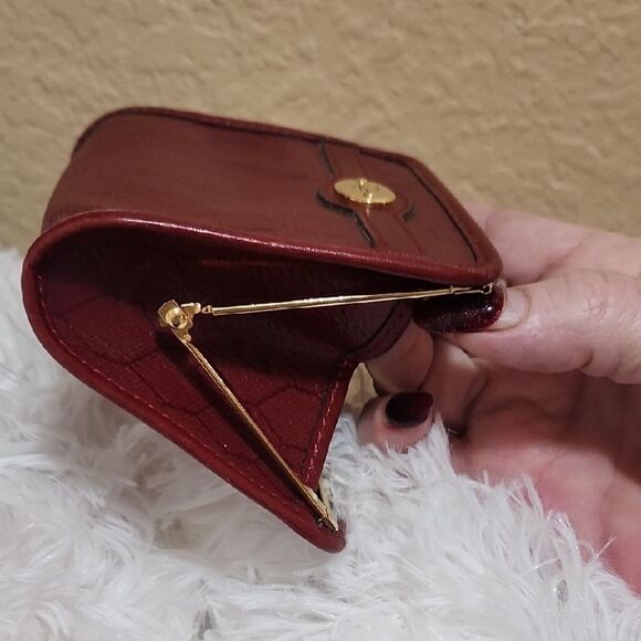 Dior Red Vintage Trotter Coin Purse - Picture 5 of 6